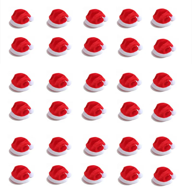 100 шт./партия, новое поступление, рождественский подарок, милая чашка, бархатная шапочка, косметическая шапочка, Декор для дома, магазина, рождественские поставщики
