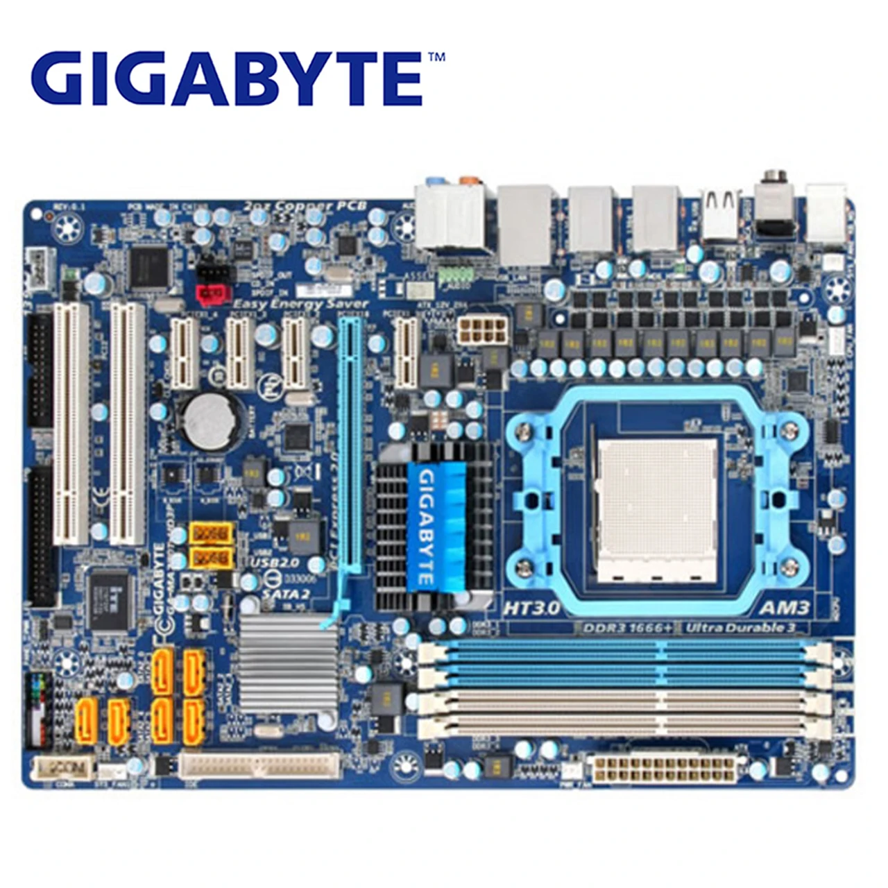 Материнская плата для AMD AM3 Gigabyte материнская DDR3 USB2.0 16G Socket MA770T MA 770 UD3P настольная