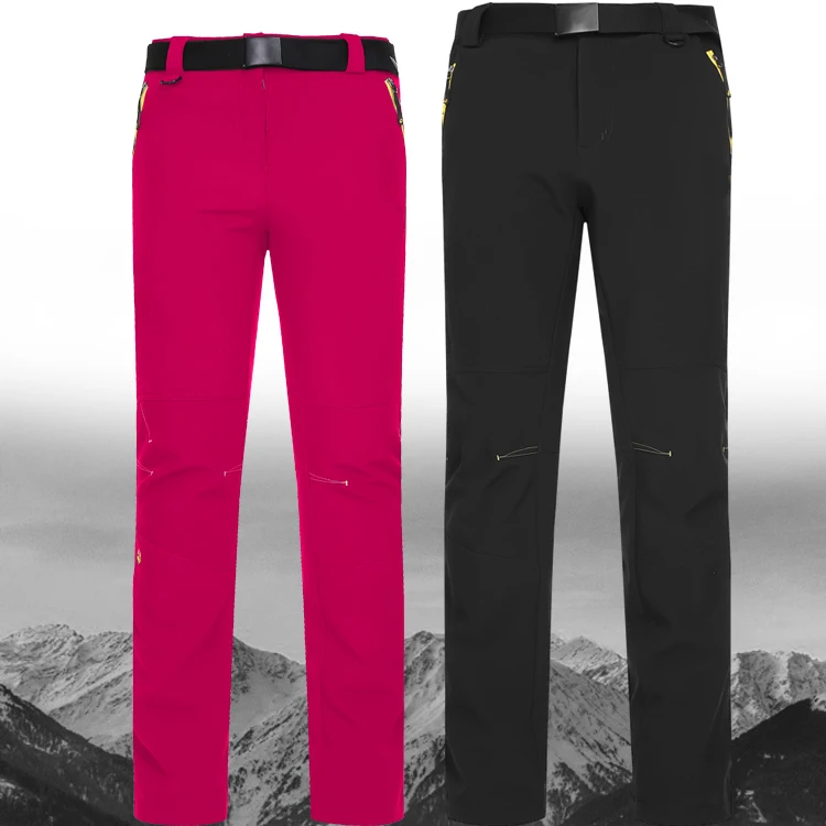 2015 New Year Outdoor Trousers Men Slim Soft Shell Fleece Multi Colored Wear Resistant Hiking 
