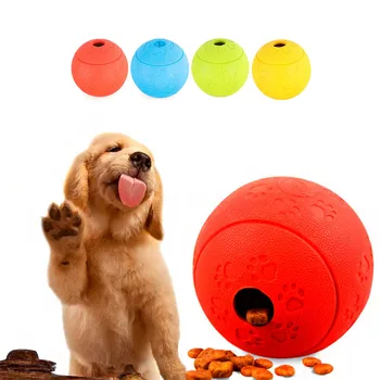 

Dog Food Leaking Ball Pet Snack Feeding Dispenser Intellectual Improvement Toy Food Leakage Training Food Control Rubber Ball