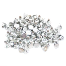 Buy 100 pcs/lot Universal Car Tires Studs Spikes Wheel Tyres Snow Chains 6.5mm Studs For Motorcycle Car Vehicle Truck Tires Winter Free Shipping