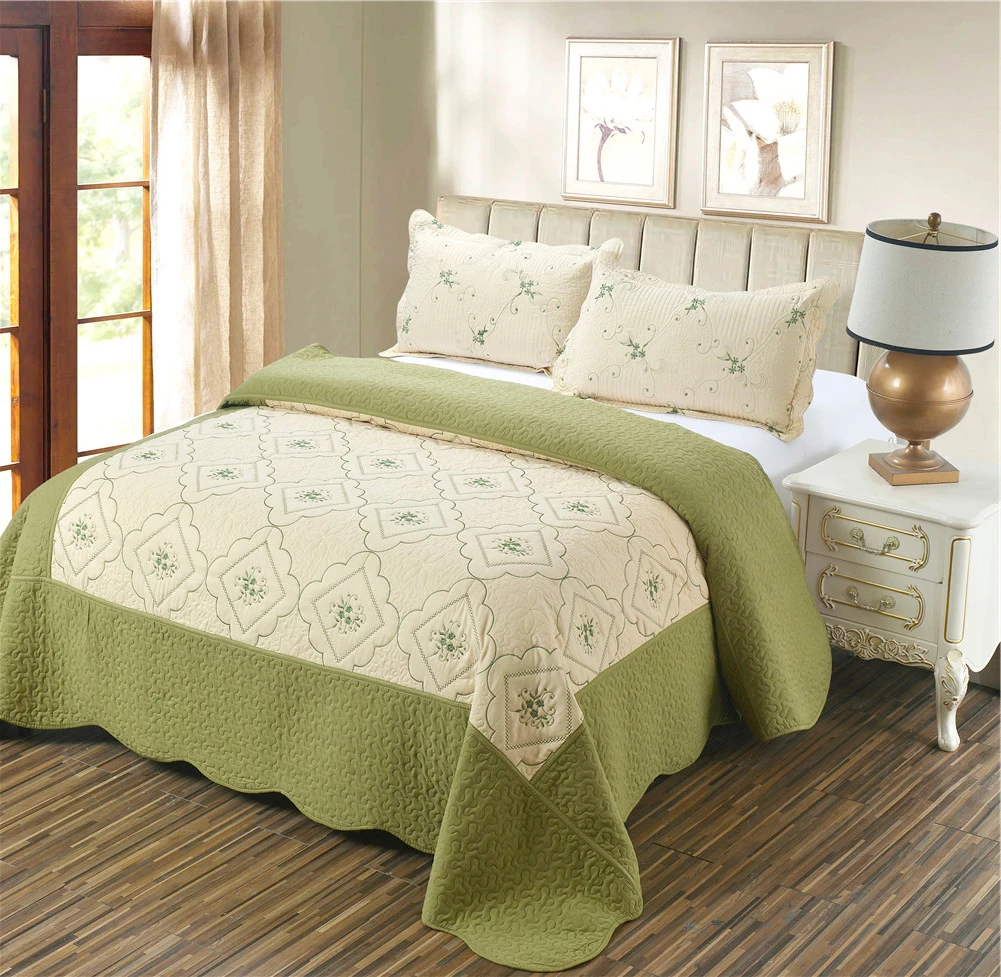 Buy Green and White Quilt Bed Cover Summer Quilt Thin