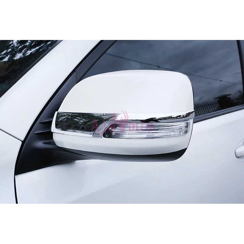 Хромированное автомобильное зеркало, Накладка заднего вида, отделка 2012 2013 для Toyota Land Cruiser 200, аксессуары