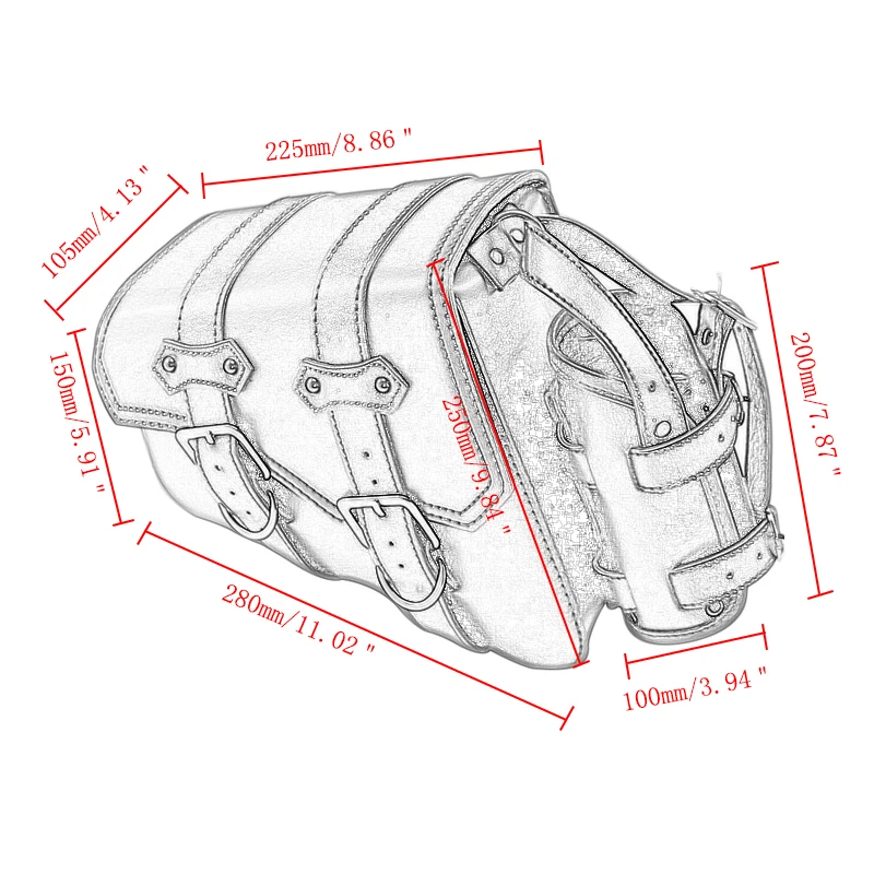 Черная искусственная кожа Solo Swing Saddlebag and Pannier хранение Совместимо с Sportster XL883 XL1200