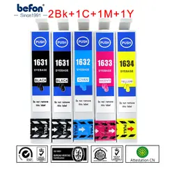 Befon x5 Pack 16XL картридж Замена для Epson T1631 T 1631 16XL 16 XL для WF-2010W 2510WF 2520NF 2530WF 2540WF принтера