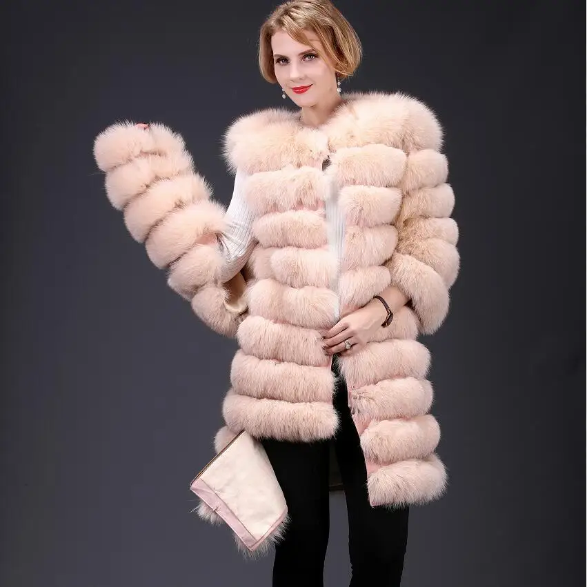Женская зимняя куртка со съемным искусственным мехом|real fox fur|fox furreal fur coat |