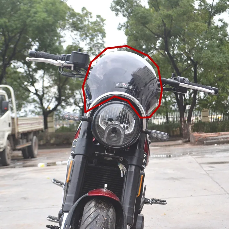 Лобовое стекло для переднего мотоцикла Benelli Leoncino 500|Накладки и декоративные