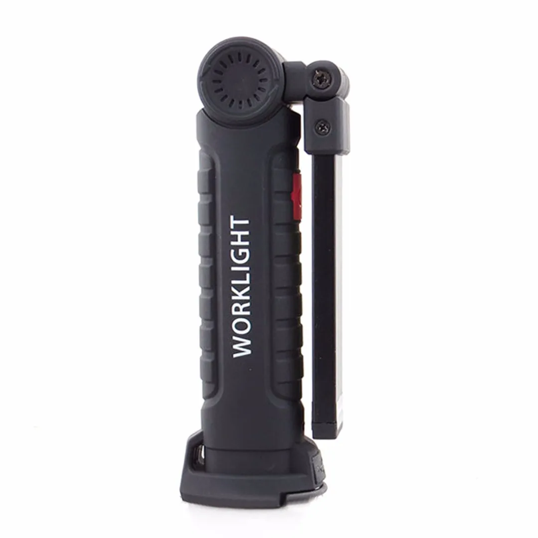 COB LED Rechargeable Magnet Flashlight Flexible Inspection Torch Work Light