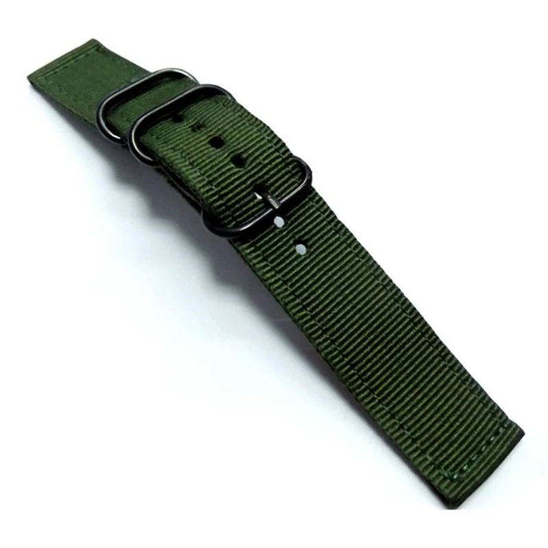 OTOKY 1 шт. модная парусиновая 20 мм наручные часы ремешок Армейский зеленый ремешок AP03A
