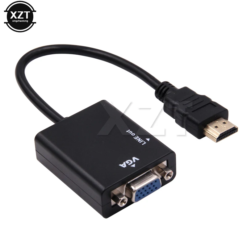 Мини HDMI к VGA адаптер Femal HDMI VGA конвертер с HDMI к VGA 3,5 мм разъем аудио кабель HDMI к VGA адаптер для PS4