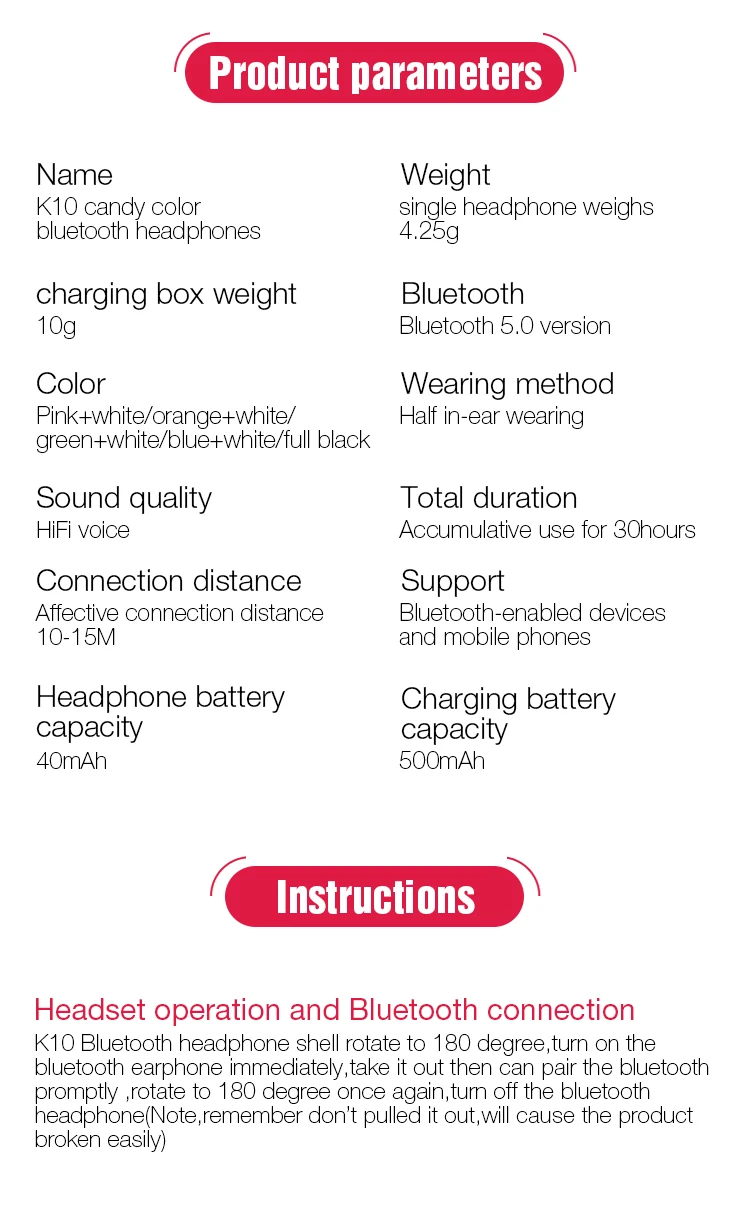 TWS Earbuds Wireless Earphones Bluetooth Stereo Earphone Headset Mini Sport Heaphone With Mic For IOS Android Phone PK i10 TWS