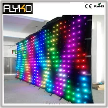 P18 6x3 м продукт RGB Гибкий СВЕТОДИОДНЫЙ экран занавес