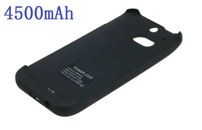 Faster Free Shipping High Quality 4500mAh Backup Battery Power Case for HTC ONE M8 Battery Case