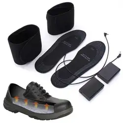 Зимняя Теплая обувь колодки Батарея стелька с электроподогревом здоровья утепленные стельки для ног Для мужчин Для женщин питание обувь