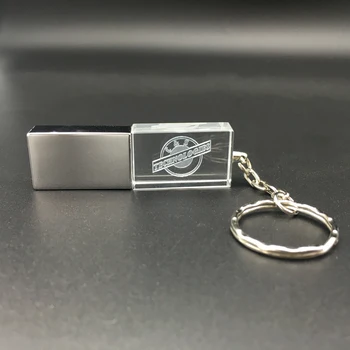 

3pcs 32GB 17pcs 16GB Custom Design in Crystal USB Flash Drive with Keyring Pen Drive Transparent Crystal PenDrive