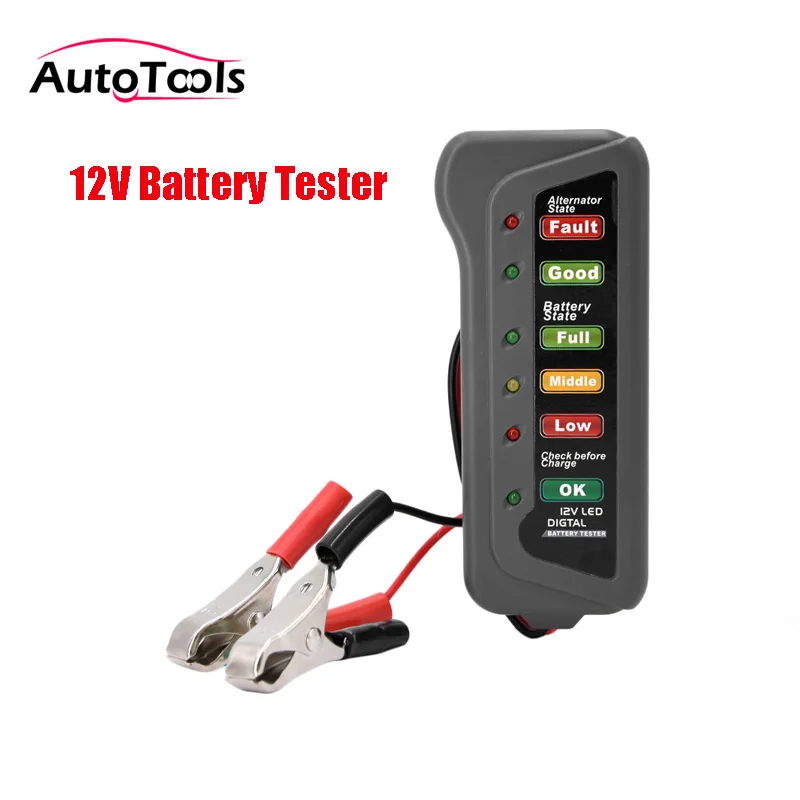 Multifunction Car Auto Storage Battery Tester 12V ATV Digital Battery
