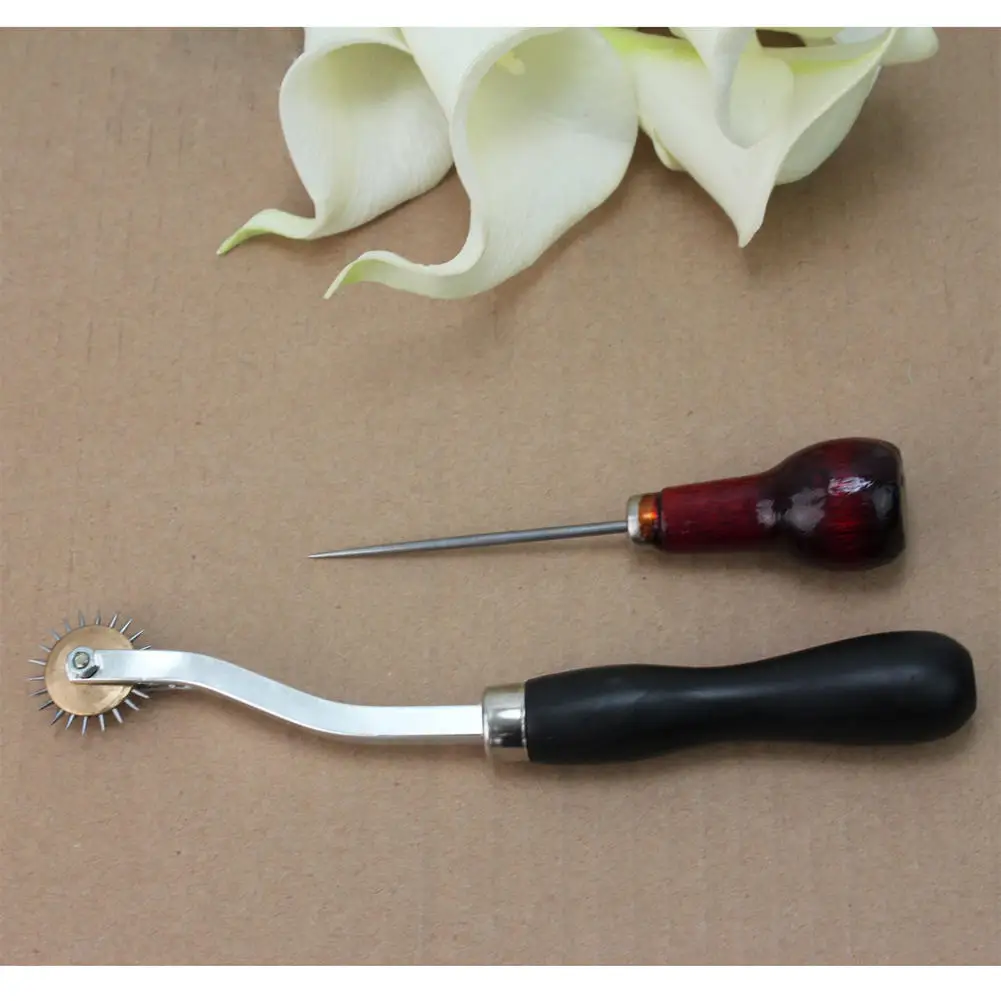 4mm Leather Cloth Overstitch Wheel Awl Pin Sewing Punch Tool Stitch