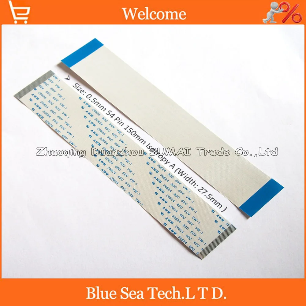 54 Pin FFC FPC Гибкий плоский кабель 0 5 мм Шаг 54pin 150 Isotropy A или Anisotropy B AWM 20624 80C 60В |