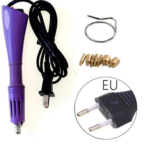Violet-EU 2000 шт красочные стразы горячей фиксации полный набор с аппликатор для исправления хрустального стекла железные Стразы для свадебного платья B1094 - Цвет: Violet-EU