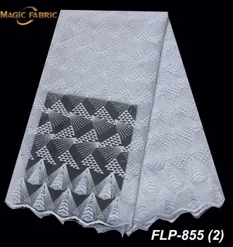 

New Design African Lace fabrics High Quality French Lace Fabric with Stones 2019 African Lace Fabric for Wedding FLP-855