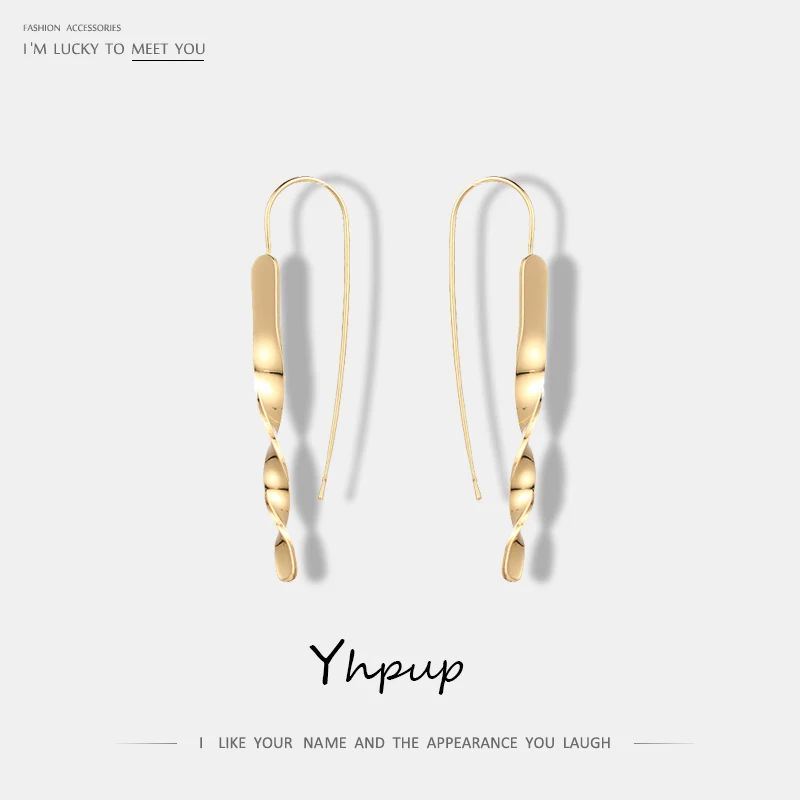 

Yhpup Trendy Unique Charms Dangle Earrings Long Fashion Statement Elegant Earrings For Women Fashion Jewelry Brincos 2019 Gifts