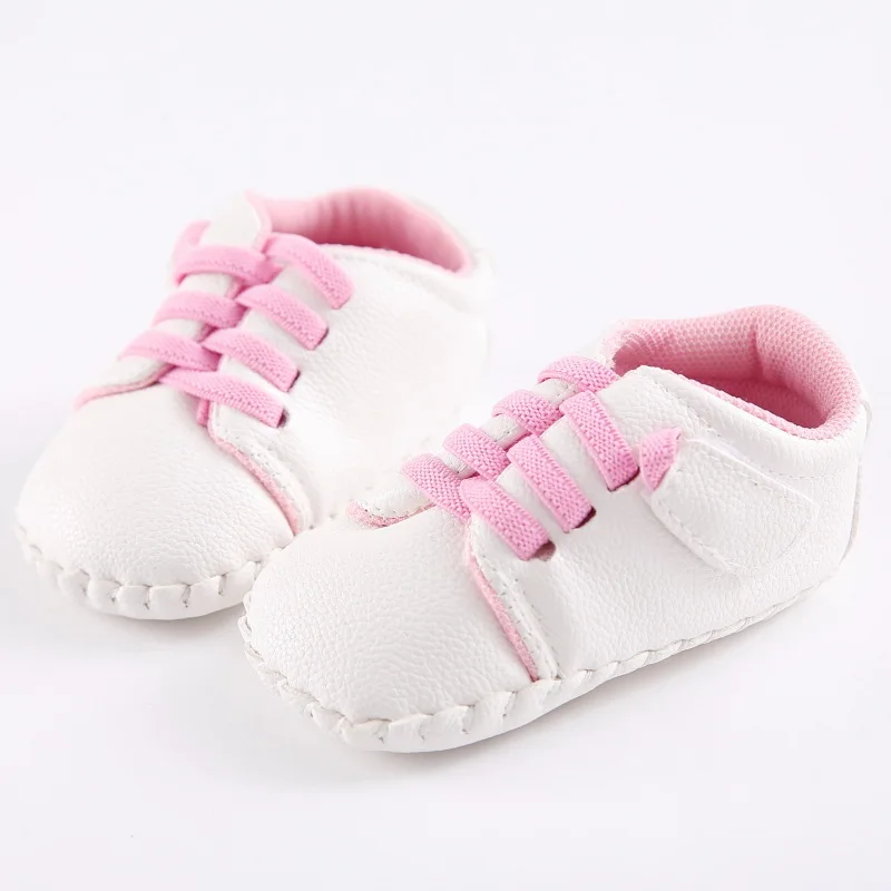 Cute Baby Boys Shoes PU Leather Boy Girls Soft Sole Non-Slip Magic Tape Spring Autumn Infant Casual Prewalker Baby First Steps