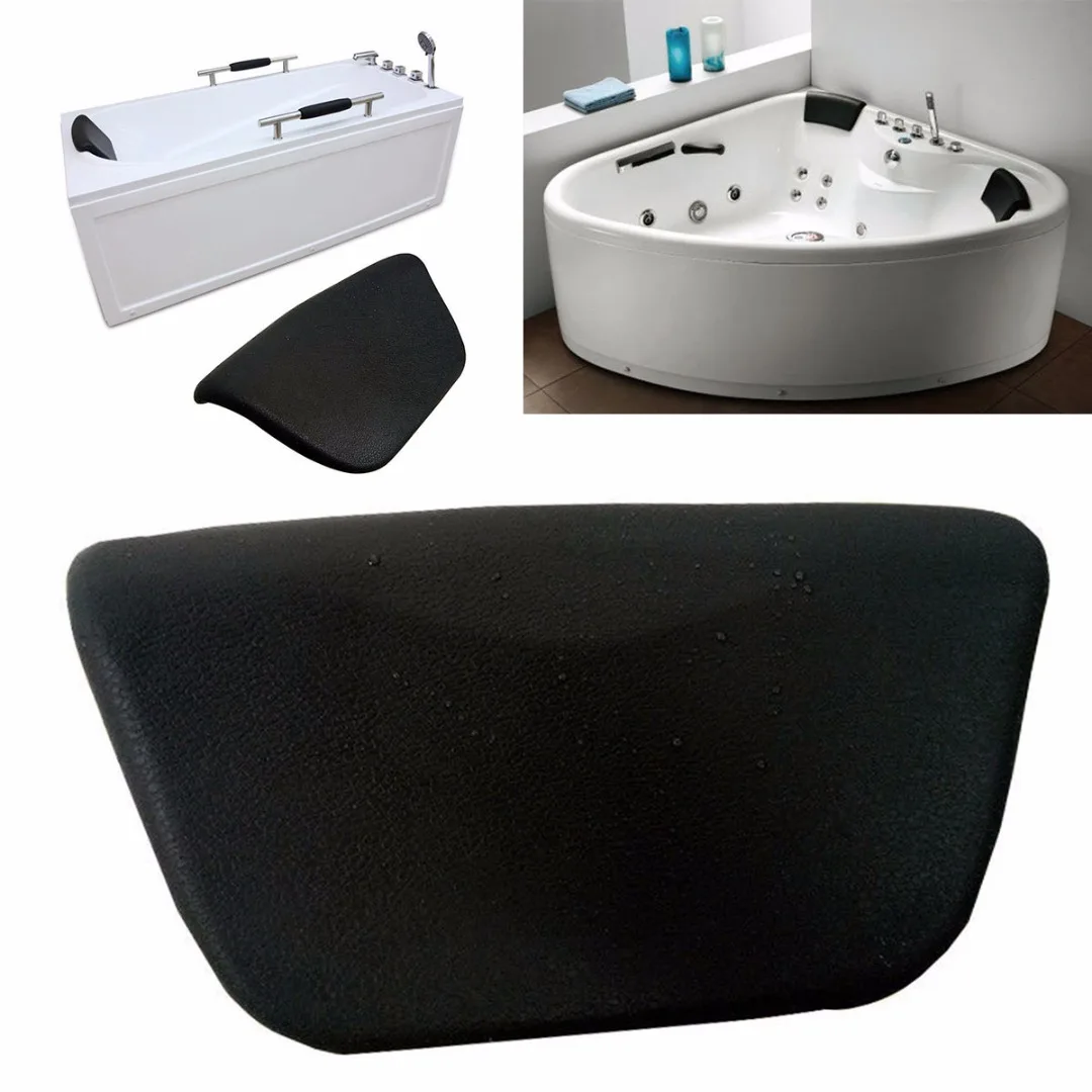JX-LCLYL ванная подушка из искусственной кожи гидромассажных ванн, спа, бассейнов подголовник средства ухода за кожей Шеи поддержка назад комфорт подарок Ванна черный