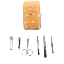 6Pcs/Set 5 Different Kinds Snowman Printed Best Good Great Unique Professional Christmas Gift Present Travel Grooming Kit