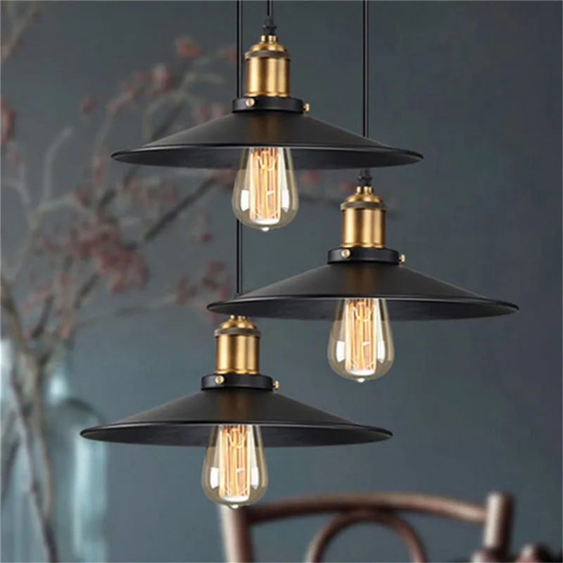 

1PC Metal Ceiling Light Vintage Retro Chandelier Loft Hanging Light Lampshades For Russia/American Dining Room Dining Lighting