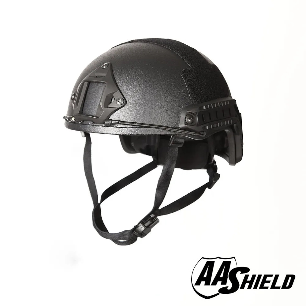 AA Shield Ballistic ACH High Cut Tactical Kevlar Helmet Color BK