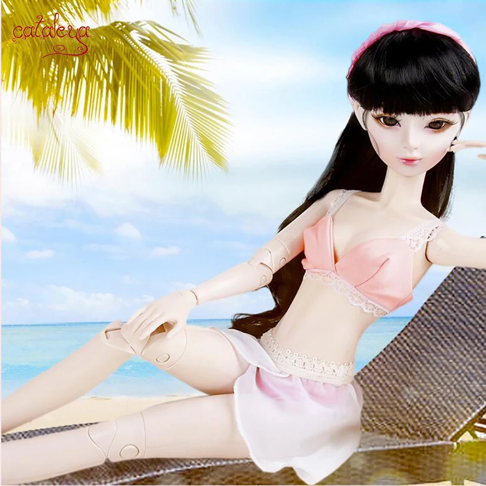 

Cataleya BJD doll 60cm 1/3 BJD SD Katie doll night lolita dress swimsuit change underwear bikini beach dress