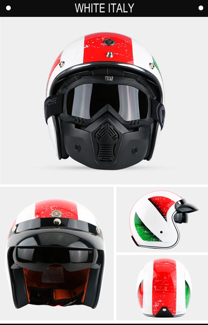 Bluetooth moto rcycle шлем винтажный с открытым лицом 3/4 шлем с внутренним козырьком moto cross jet Ретро capacete шлем мото T57