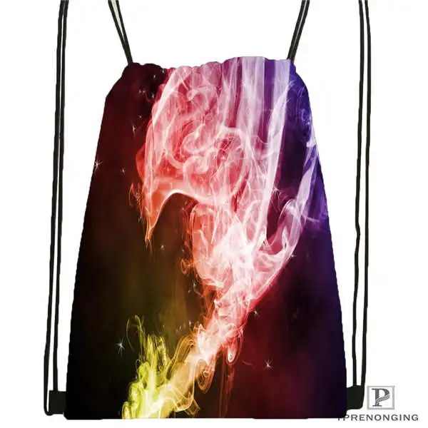 Custom Drawstring Backpack Drawstring Backpack Bag Cute Daypack Kids Satchel Black Back 31x40cm 180611 01 03