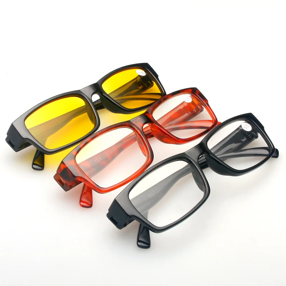 MINCL/ PC Frame bifocal Plastic Reading Glasses Women Men Sun Readers