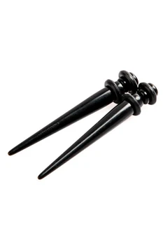 

New Hot 1 Pair Black Magnetic Fake Cheater Ear Expander Taper Plug Stretcher (4g 5mm)