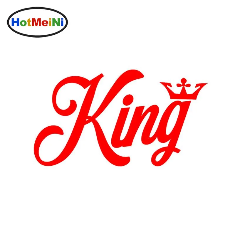 

HotMeiNi 14.5cm*8cm Fashion KING CROWN Motorcycle Decal Vinyl Car Sticker Accessories 14.5cm*8cm