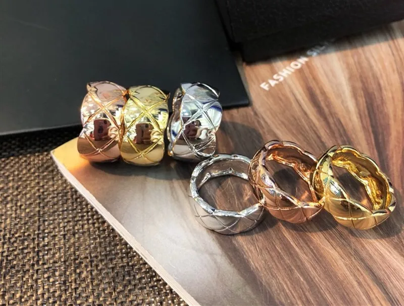 

Pure 925 sterling silver party jewelry Cutting pattern wide ring inlay cz stone thin rhombus finger ring brand wedding gift