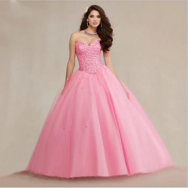 Light Pink Sweet 16 Dresses