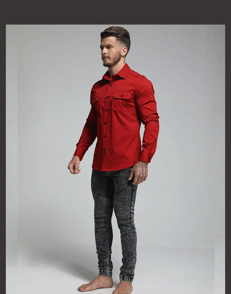 

Spring and summer BUTZ new European and American style men's shirt men's shirt brand