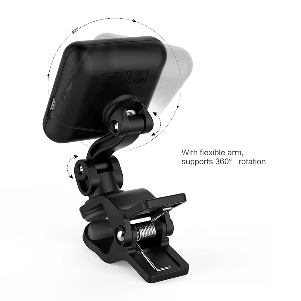 AROMA AT-102 Rechargeable Clip-on Guitar Tuner Color Screen with Built-in Battery USB Cable for Chromatic Guitar Bass Ukulele 10 AROMA AT-102 Rechargeable Clip-on Guitar Tuner Color Screen with Built-in Battery USB Cable for Chromatic Guitar Bass Ukulele 10