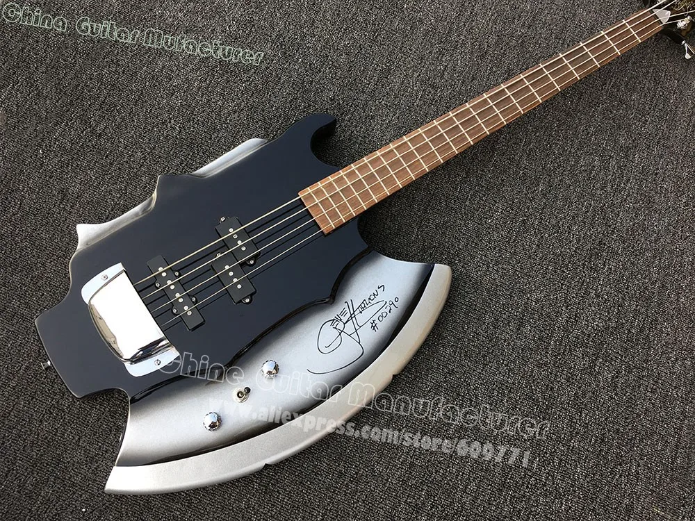 Custom shop Cort GENE SIMMONS AXE signature Guitar 4 струны Electric Bass Guitarra оптовая продажа|Гитара| |
