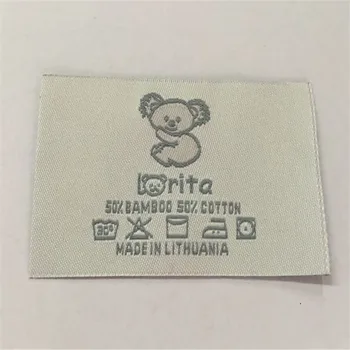 

Custom Woven Label / The Garment Labels with washing Content