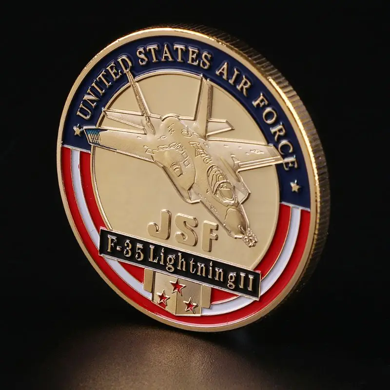 Соединенные Штаты ВВС F-35 боец памятные монеты для военных Funs YH-KTSF