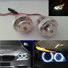 20W High Power LED Angel Eye Bulbs For BMW E60 E61 LCI Halogen Trim(CA197)