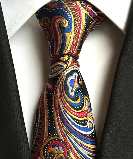 Модный классический мужской галстук в клетку, Полосатый жаккардовый Шелковый галстук, деловой формальный свадебный галстук 8 см, 1200 игл - Цвет: Y-122