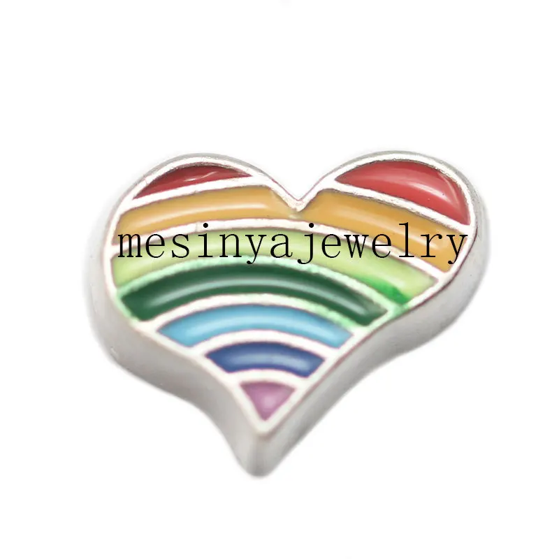 

10pcs rainbow floating charms for glass locket, FC-098