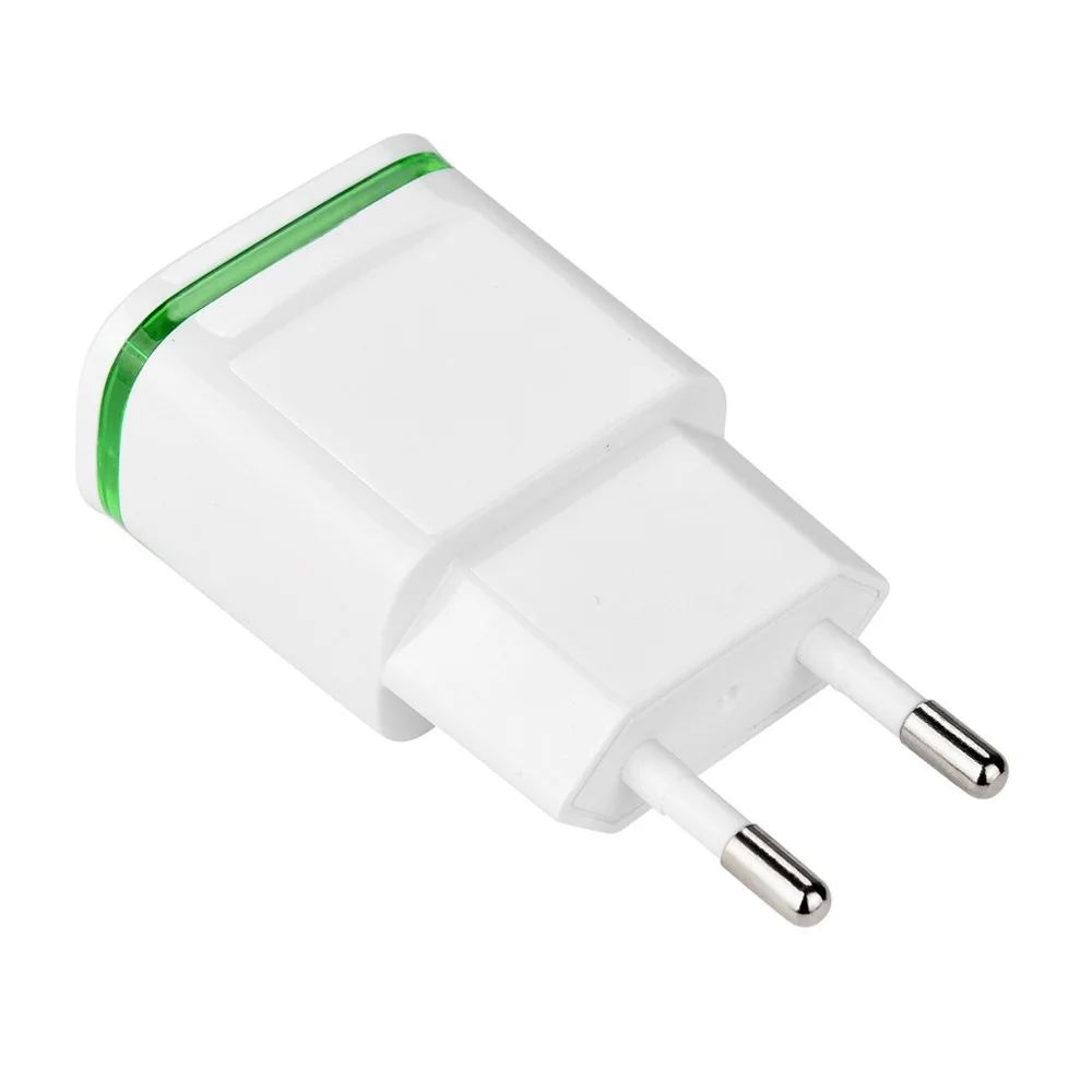 2A EU разъем 2 порта USB зарядное устройство + мобильный телефон Micro Data зарядка для