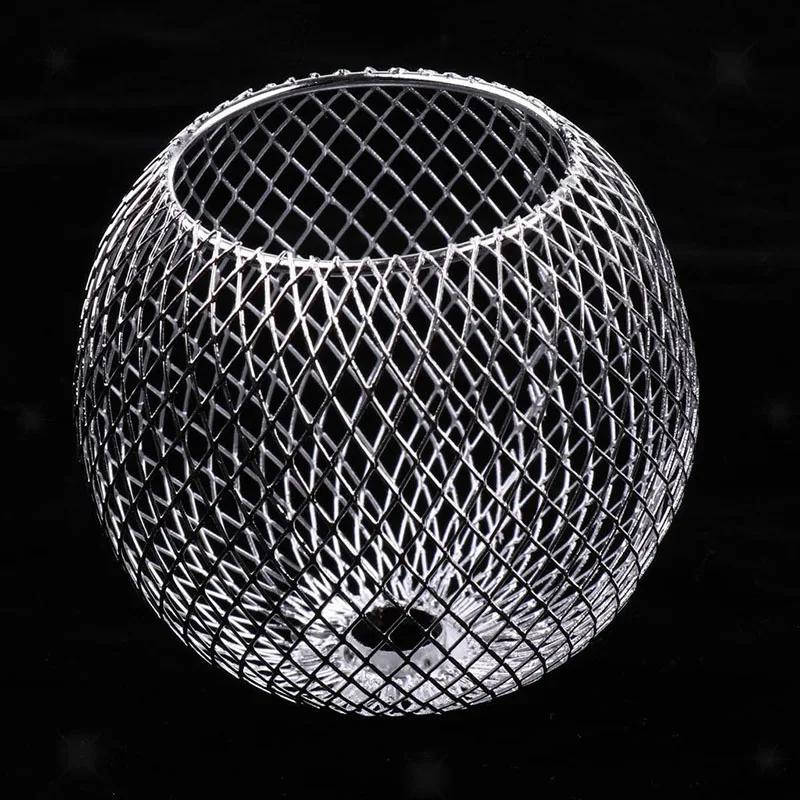 Mini Handmade Iron Lamp Shade Hanging Light Protector Mini Round Chandelier Lampshade Modern Craft Light Accessories Mayitr