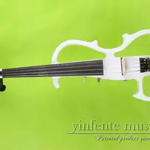 Новая 4 струнная 16 ''электрическая ВИОЛА ТИХИЙ твердый деревянный корпус мощный звуковой корпус бант белый цвет