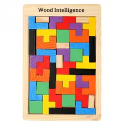 Детский деревянный тетрис головоломки игрушки красочные головоломки доска Детские Magination интеллектуальная развивающая игрушка для